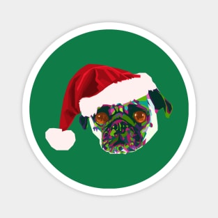 Santa Pug Magnet